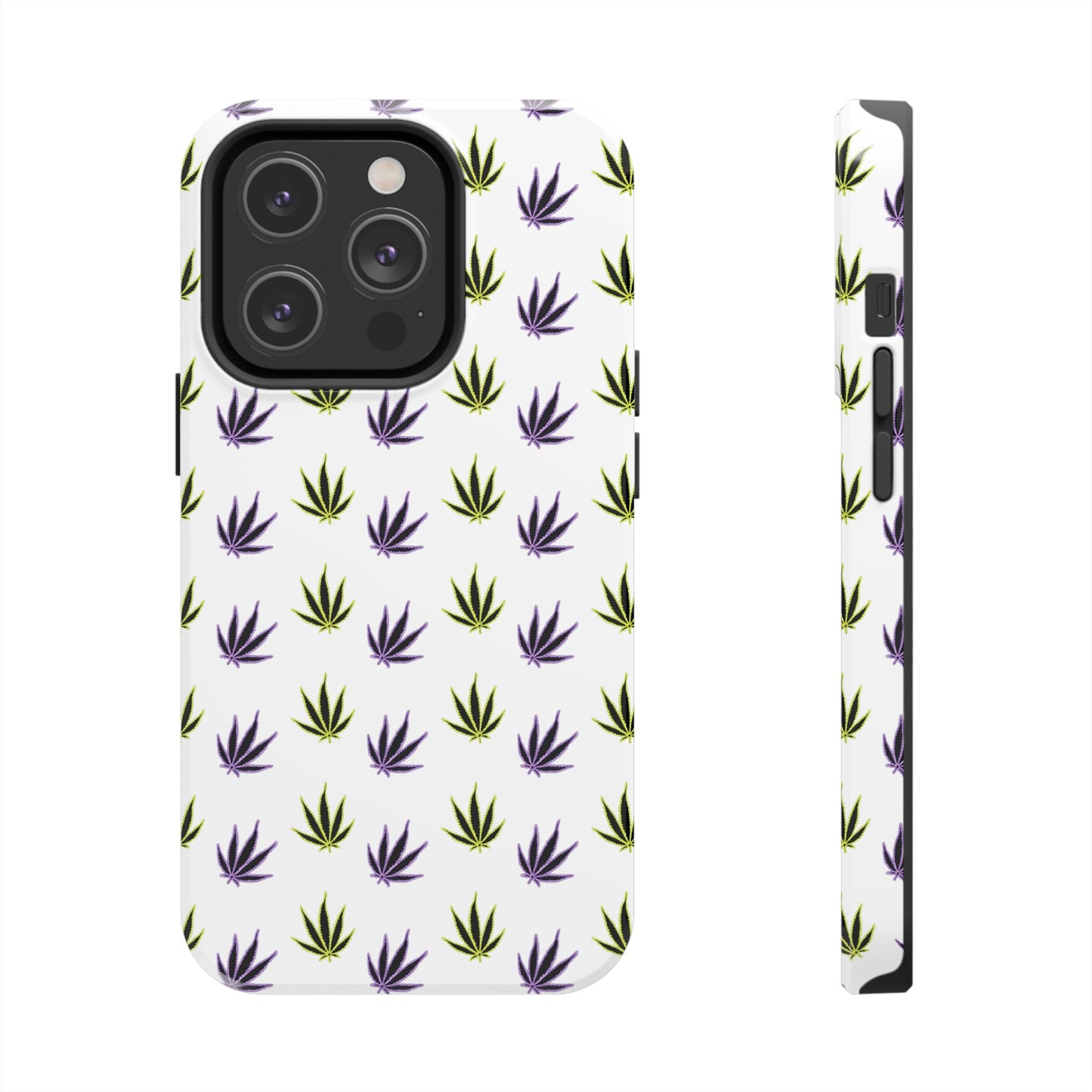 Green and Purple Leaves Case
