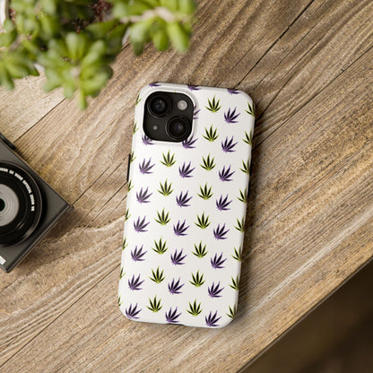 Green and Purple Leaves Case