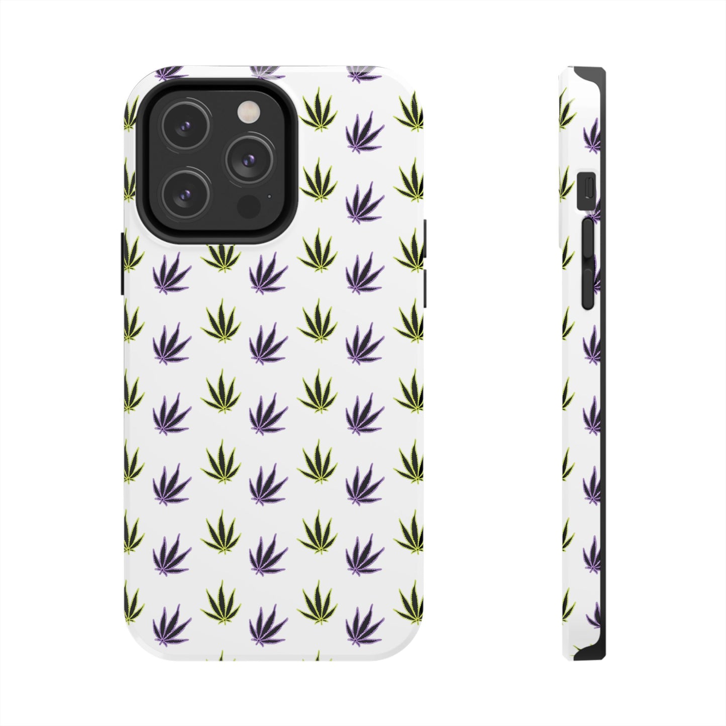Green and Purple Leaves Case