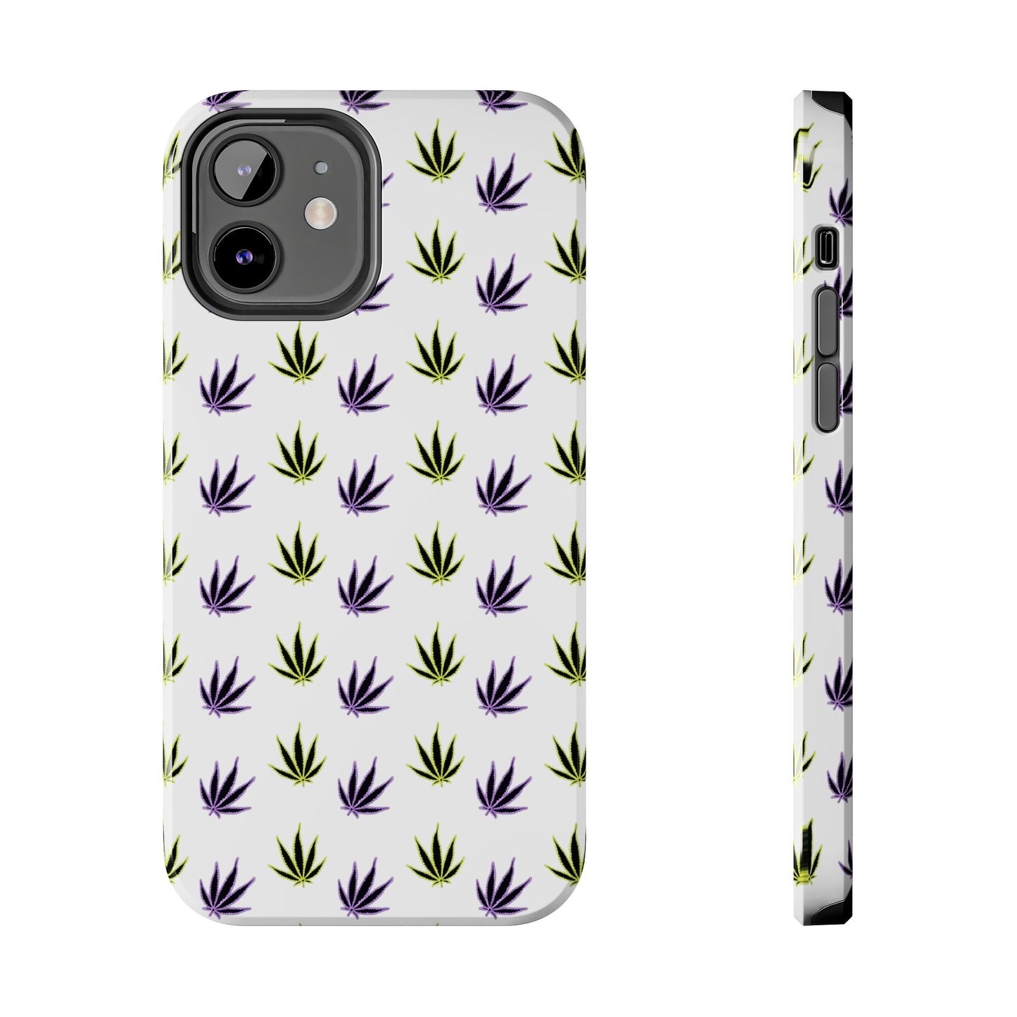 Green and Purple Leaves Case