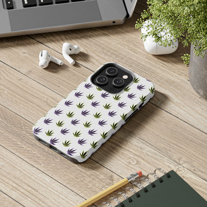 Green and Purple Leaves Case