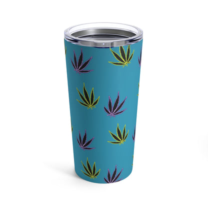 Green and Purple Leaves Tumbler