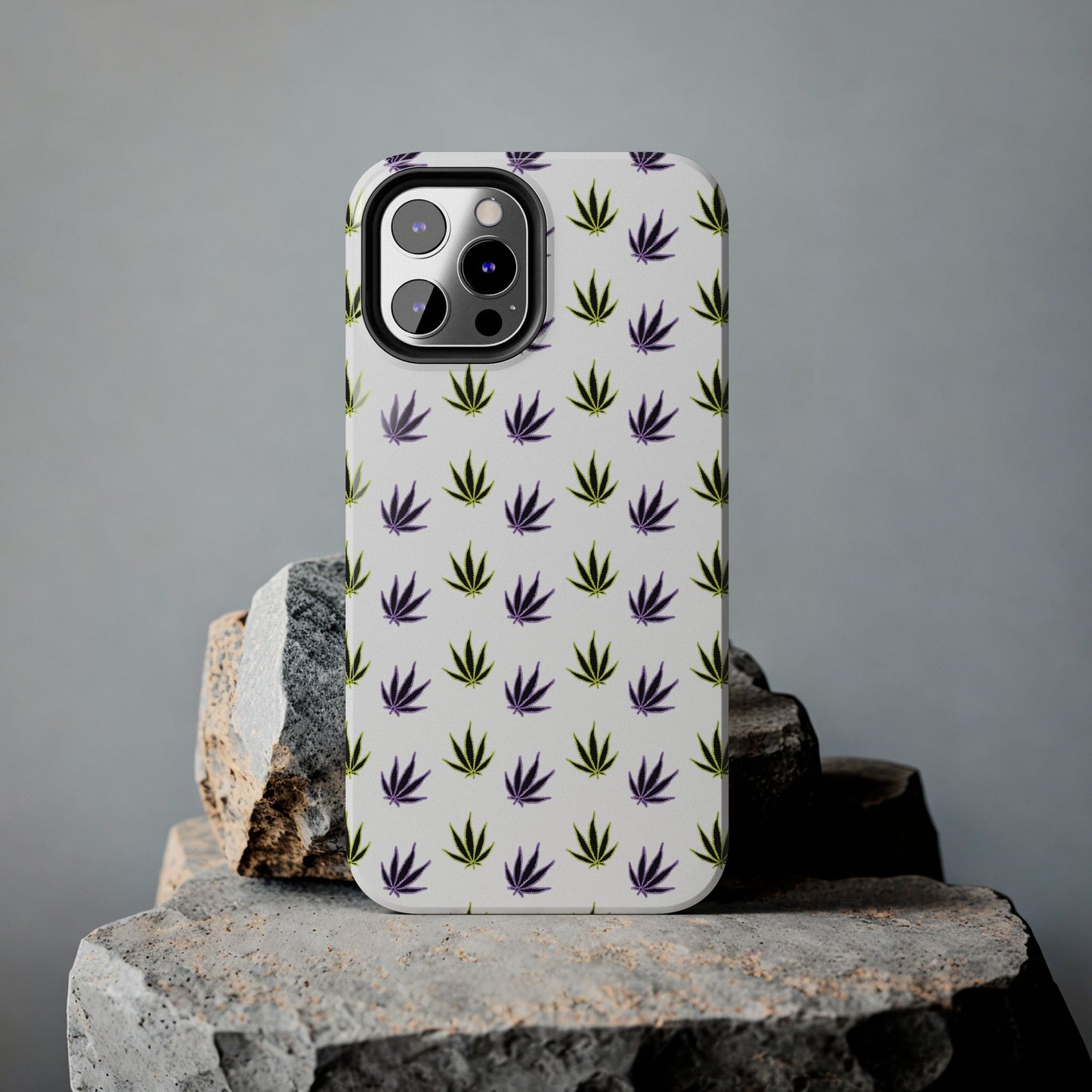 Green and Purple Leaves Case