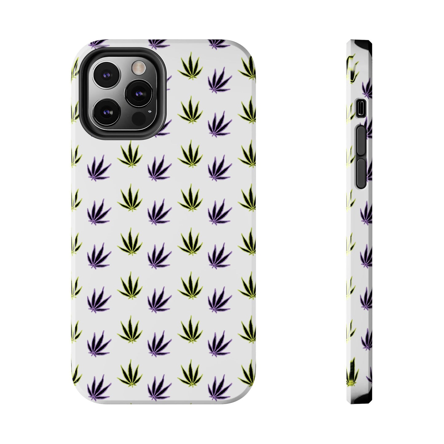 Green and Purple Leaves Case