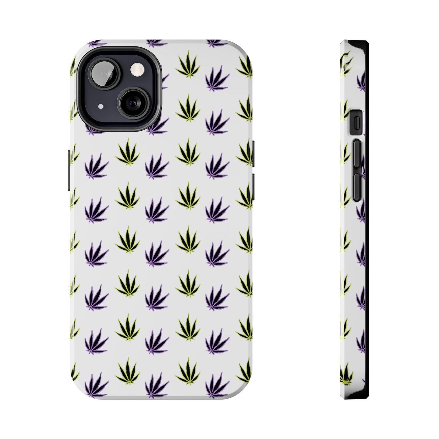 Green and Purple Leaves Case