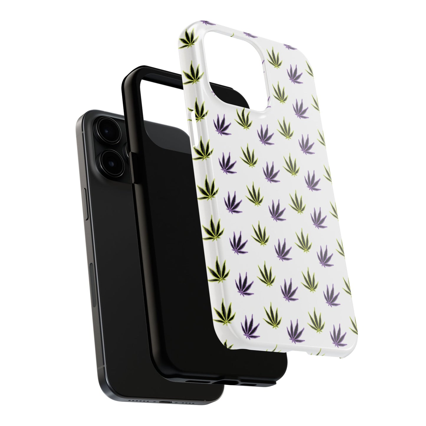 Green and Purple Leaves Case