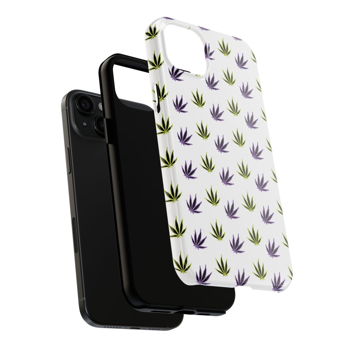 Green and Purple Leaves Case
