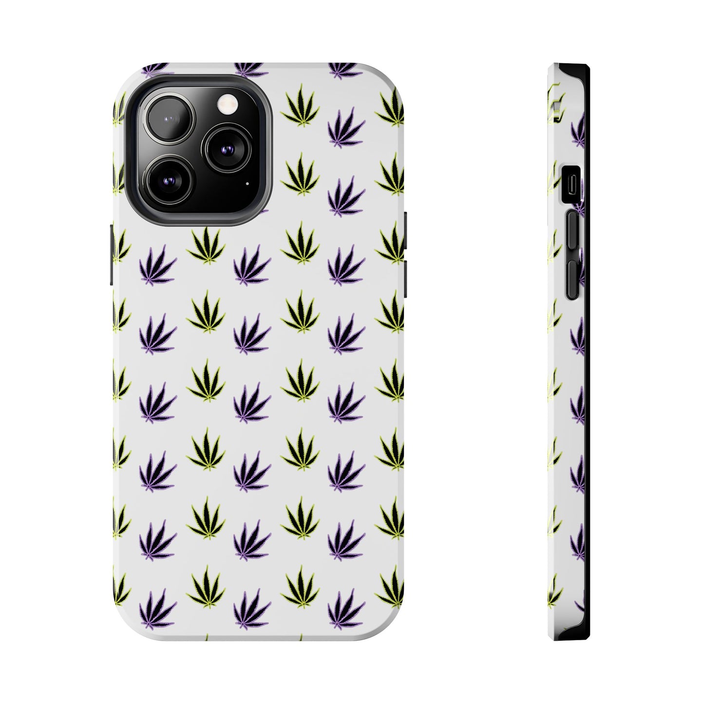 Green and Purple Leaves Case