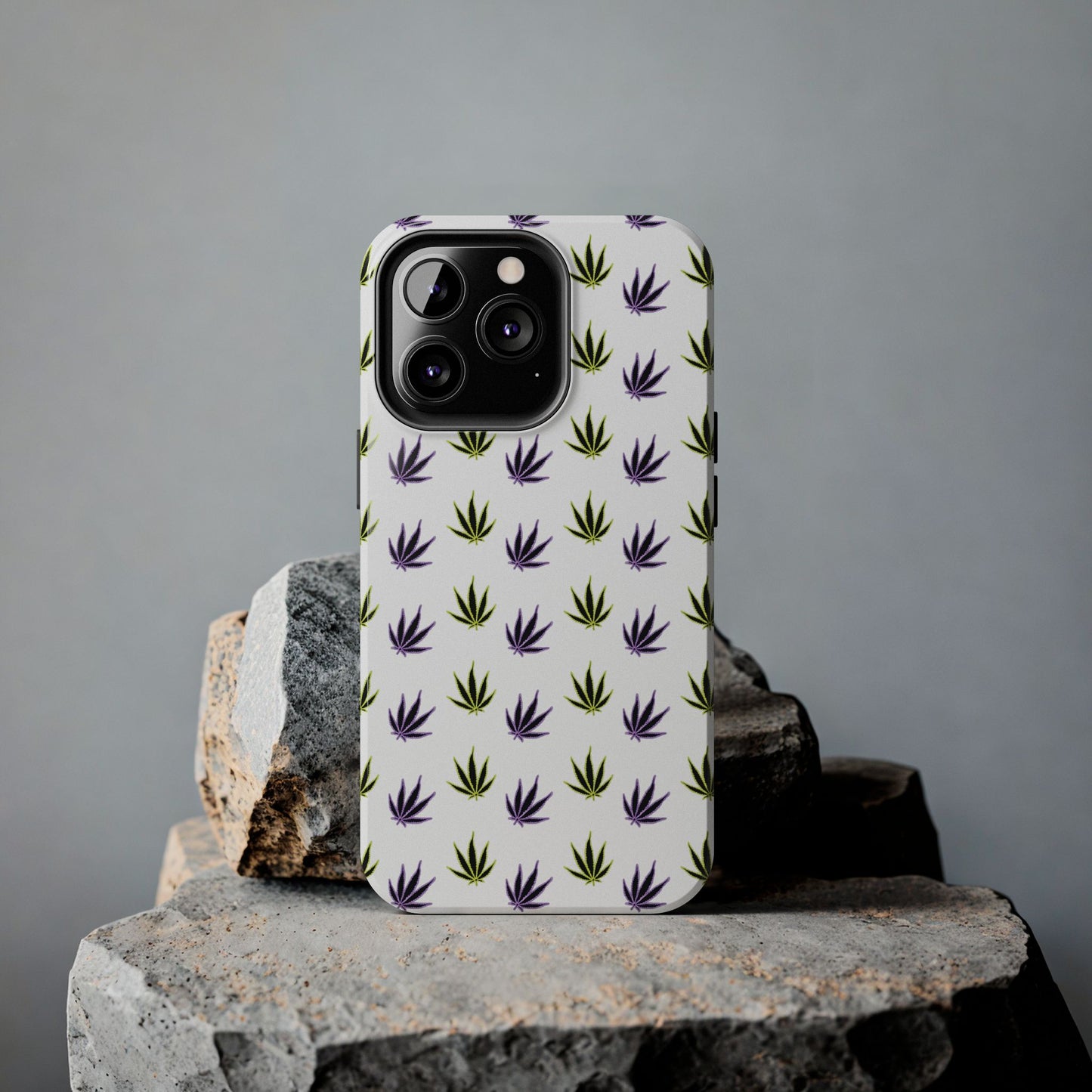 Green and Purple Leaves Case