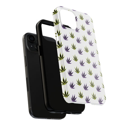 Green and Purple Leaves Case