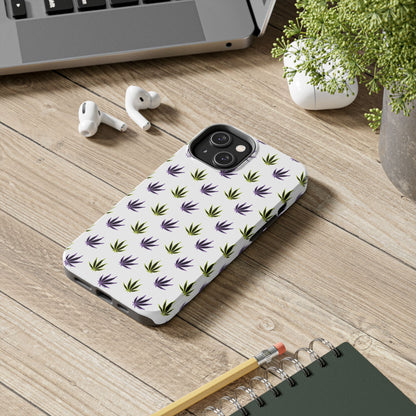 Green and Purple Leaves Case
