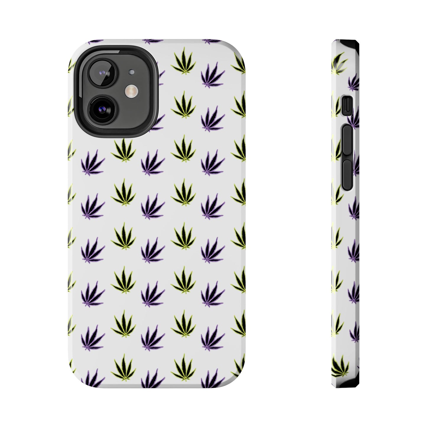 Green and Purple Leaves Case