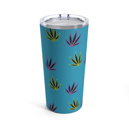 Green and Purple Leaves Tumbler
