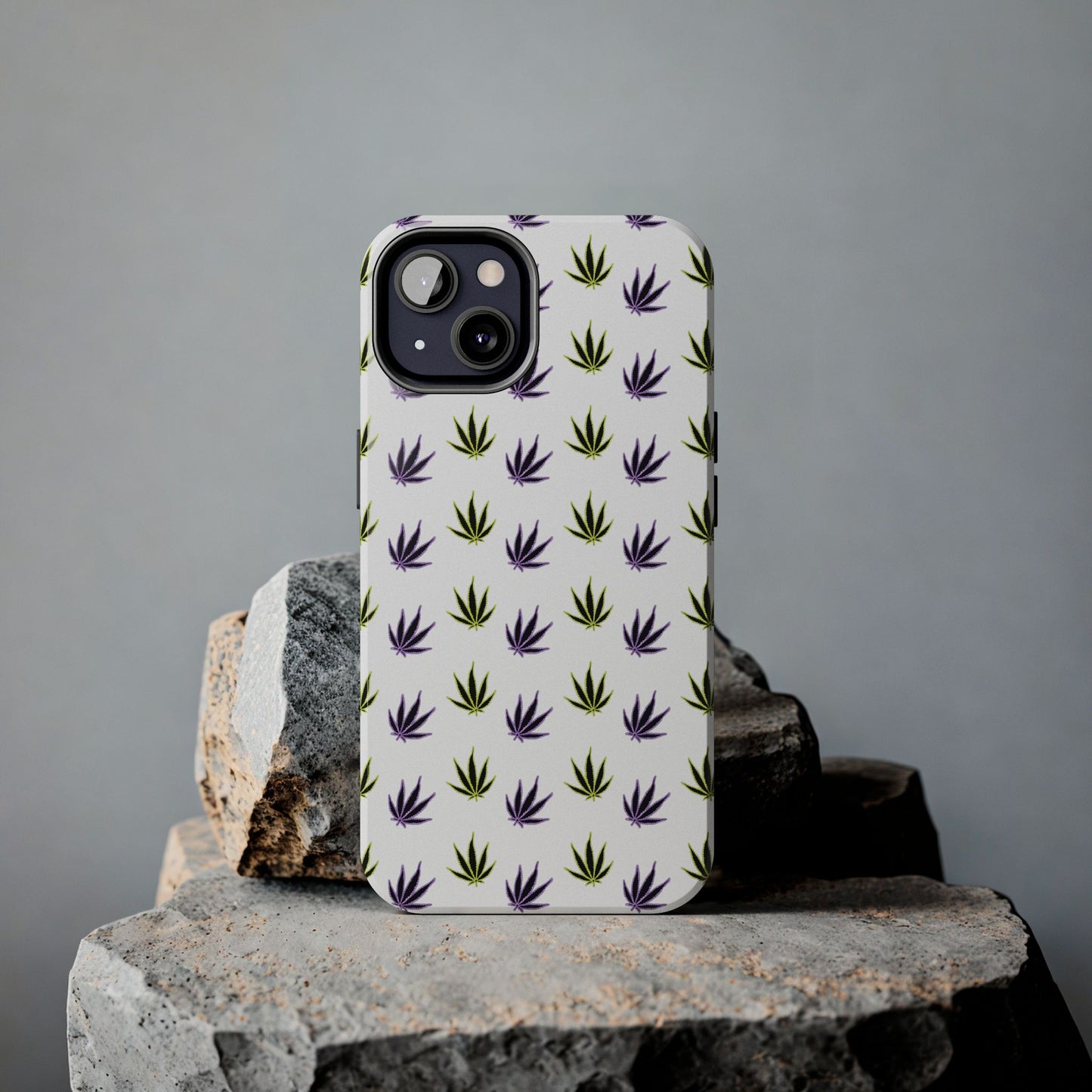 Green and Purple Leaves Case