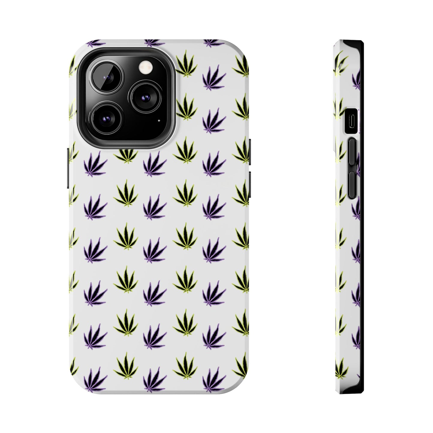 Green and Purple Leaves Case