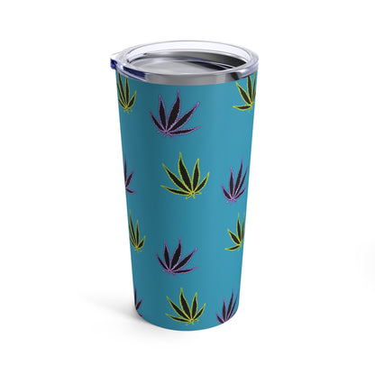 Green and Purple Leaves Tumbler