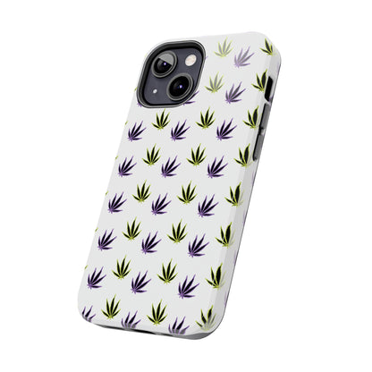 Green and Purple Leaves Case
