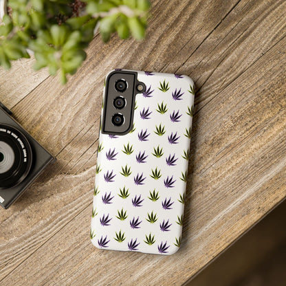 Green and Purple Leaves Case