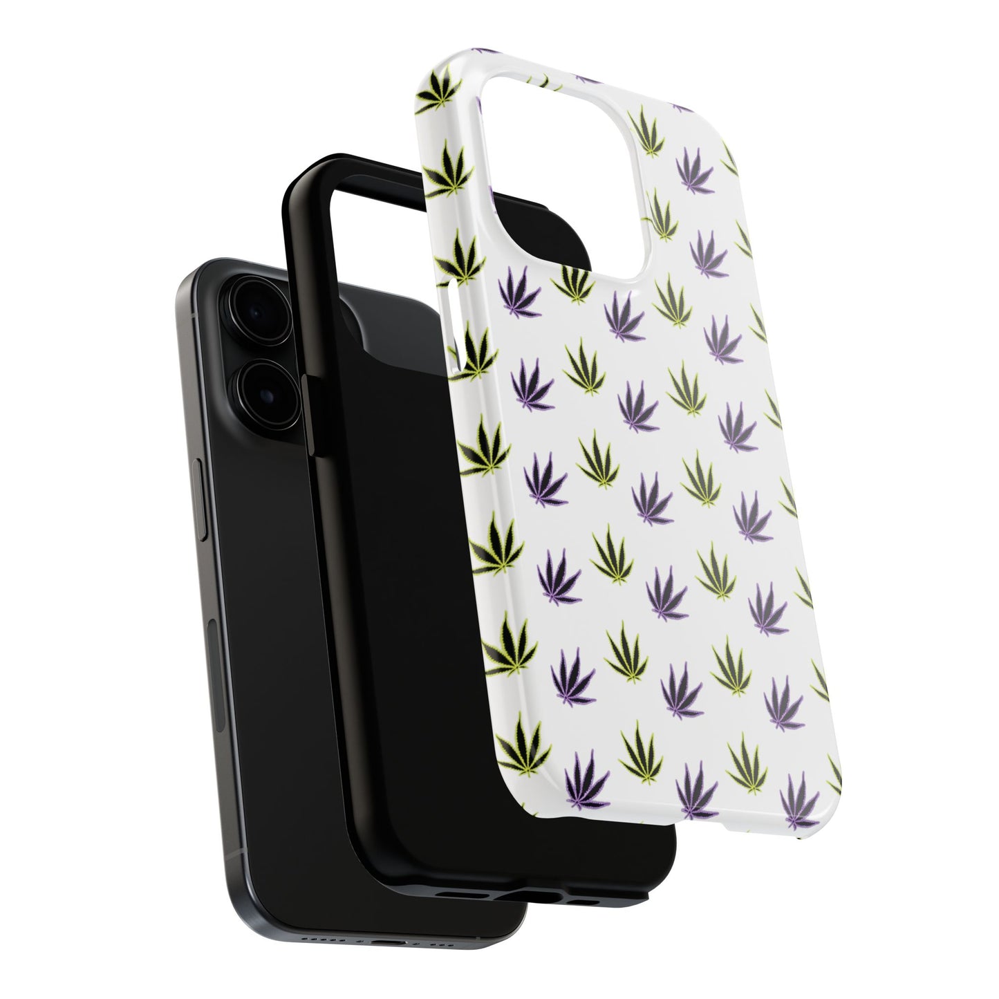 Green and Purple Leaves Case