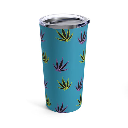 Green and Purple Leaves Tumbler
