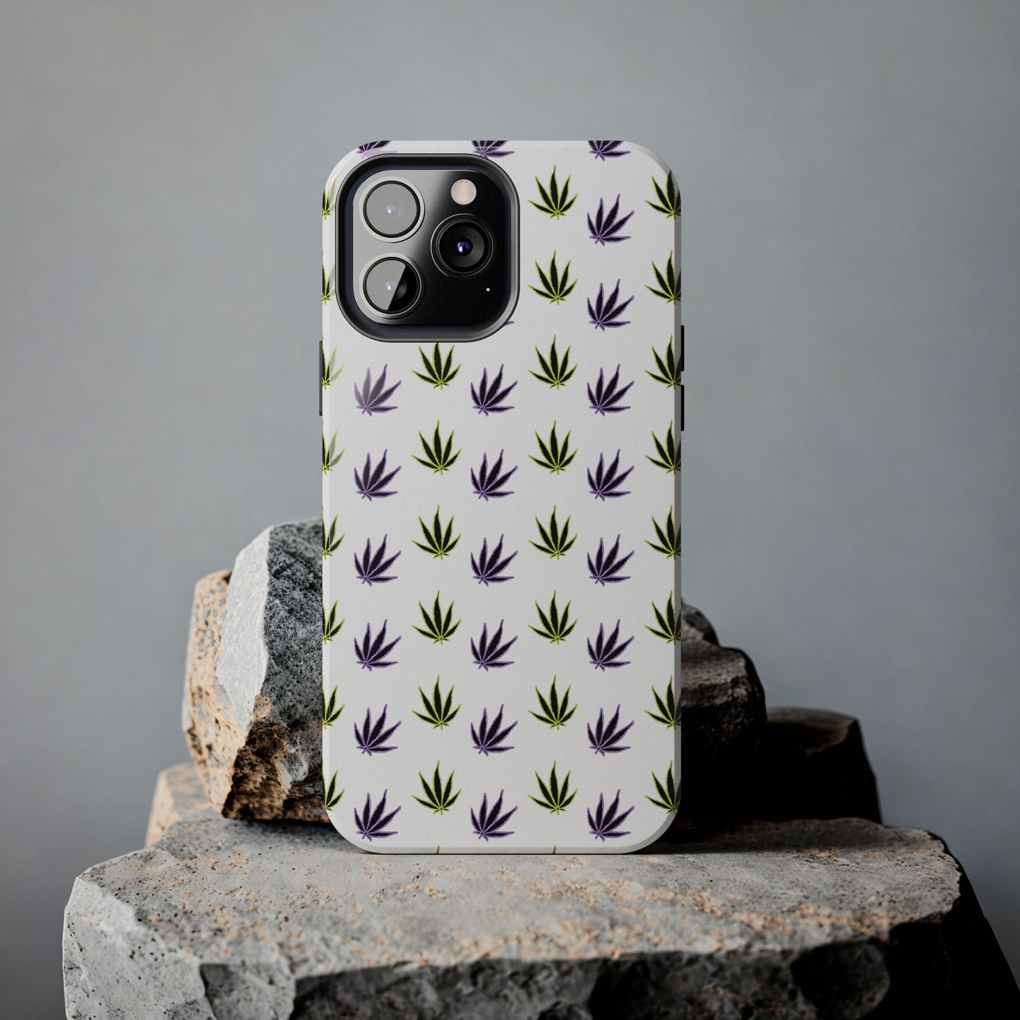 Green and Purple Leaves Case