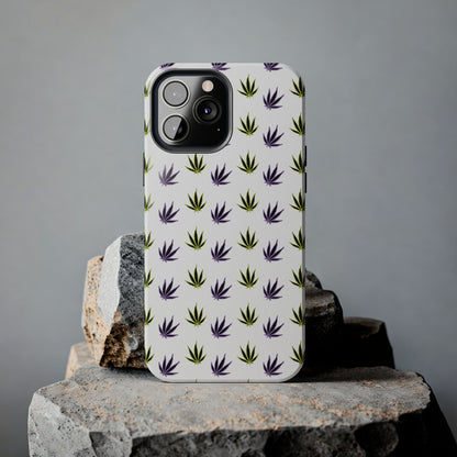 Green and Purple Leaves Case