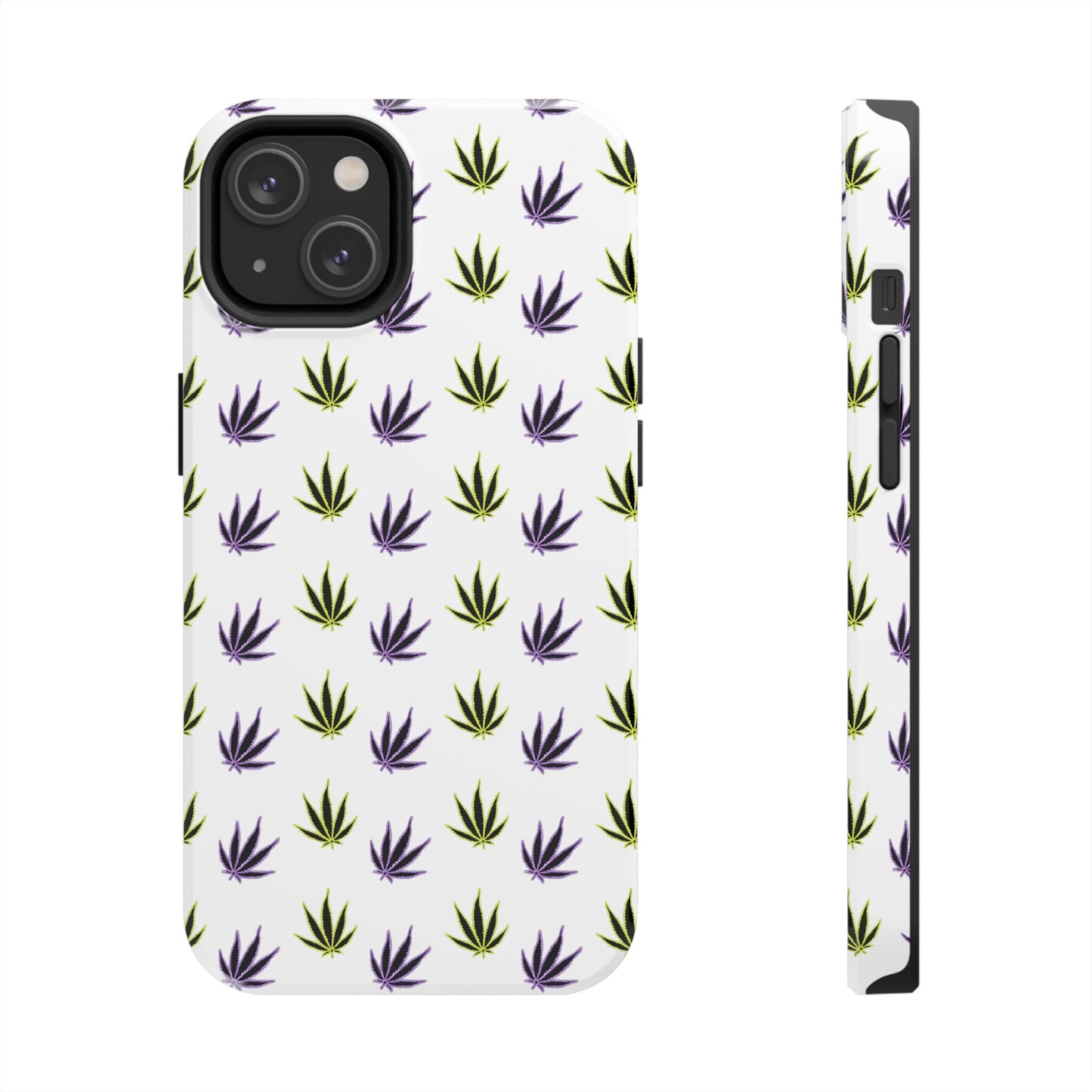 Green and Purple Leaves Case