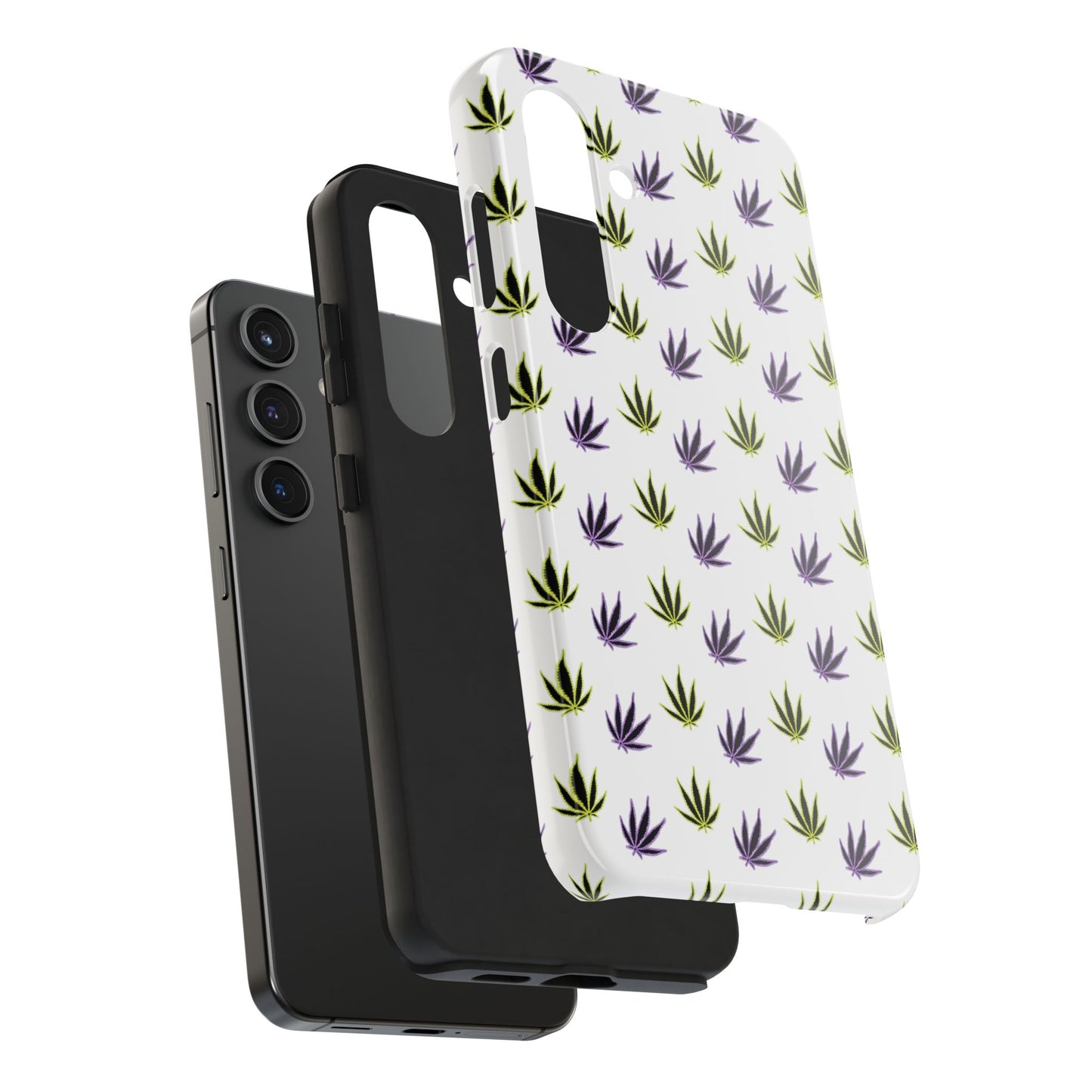 Green and Purple Leaves Case